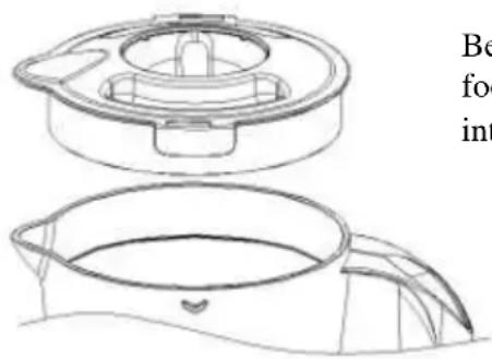 VOX TM1057 - Note: never use boiling liquids or run the appliance empty. - 1