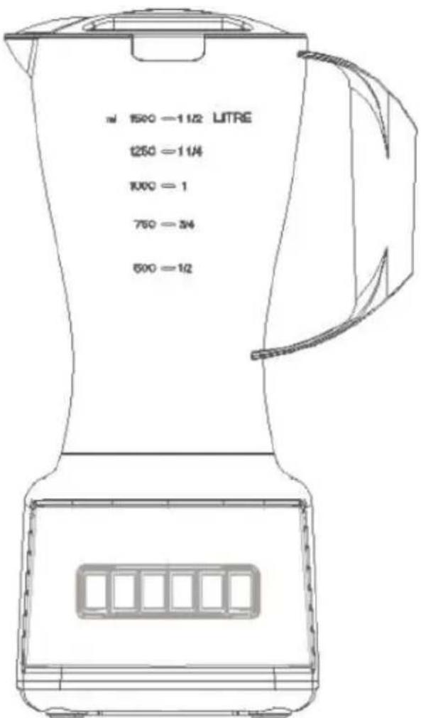 1500 — 1 1/2 LITRE 1250 — 1 1/4 1000 — 1 750 — 3/4 600 — 1/2