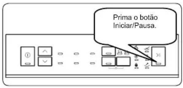 Prima o botão Iniciar/Pausa.