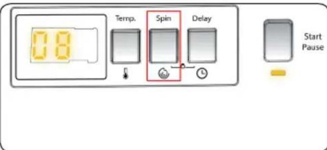 Temp. Spin Delay Start Pause