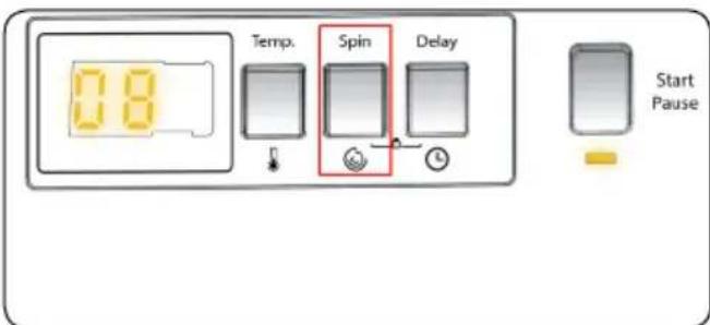 8 Temp. Spin Delay Start Pause