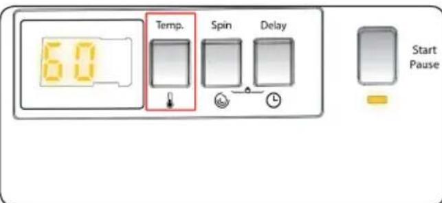 60 Temp. Spin Delay Start Pause