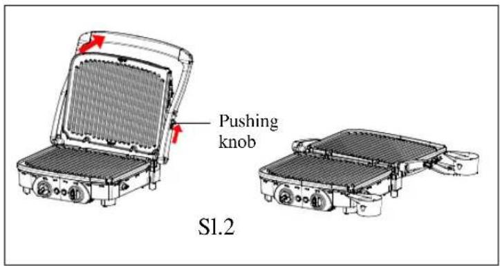 Pushing knob S1.2