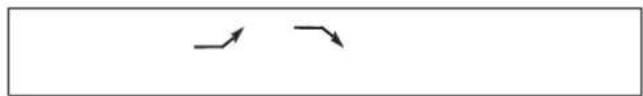 Simple diagram with two curved arrows pointing in opposite directions (no text or symbols)