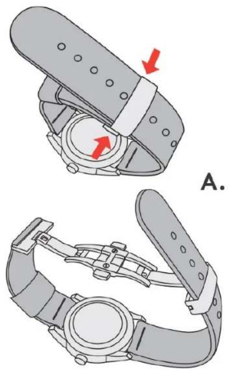 Triwa Sort of Black Chrono - ADJUSTING BUTTERFLY STRAP SIZE - 1