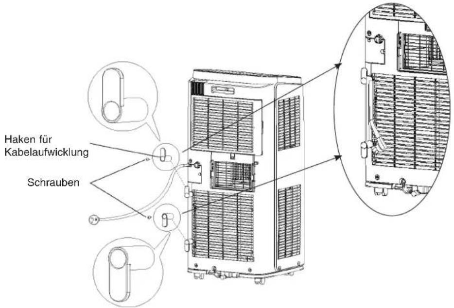 TOSOT TCB2900 - Kabelaufwicklung anbringen - 1