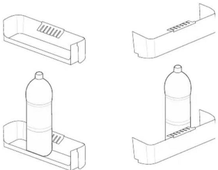 TELEFUNKEN KTFK271FW2 - Bottle holder (Only some models) - 1