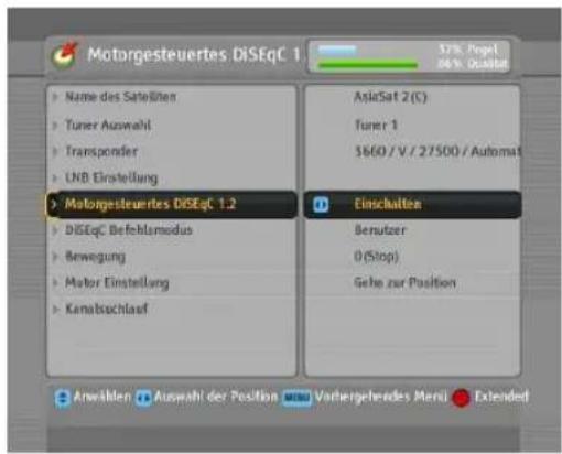 TOPFIELD TF 7740 HDPVR - Konfiguration der DiSEqC 1.2 Einstellungen - 2