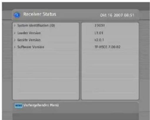 TOPFIELD TF 7740 HDPVR - Überprüfen der Firmware-Daten - 1