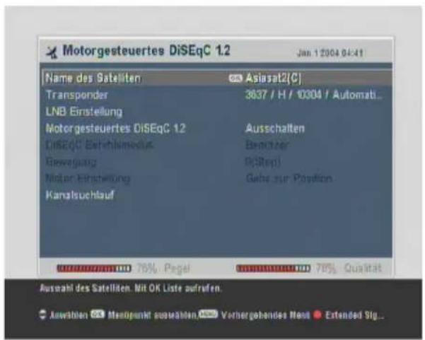TOPFIELD TF 7710 HSCI - Konfigurierung der DiSEqC 1.2 Einstellungen - 2