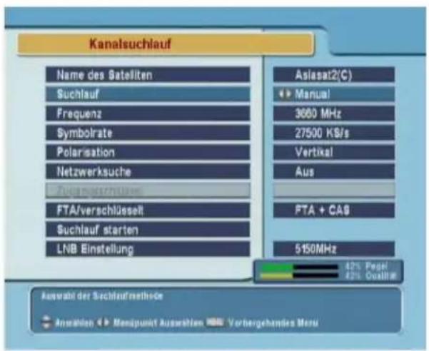 TOPFIELD TF 6000 Fe - Suche von Sendern - 1