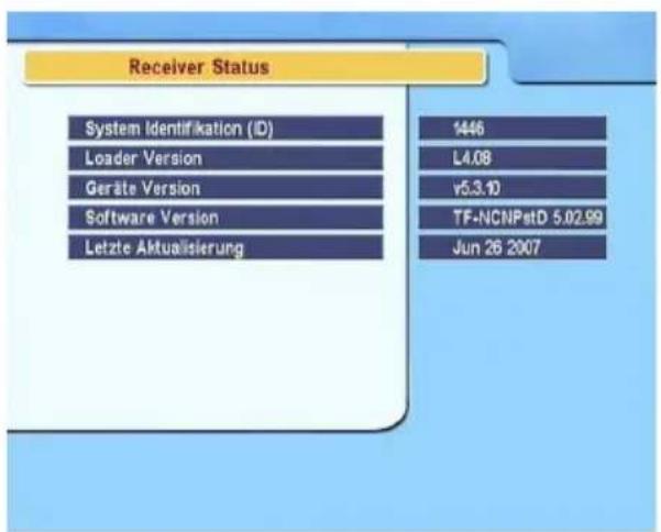 TOPFIELD TF 5400PVR - Aktualisierung der Firmware - 1