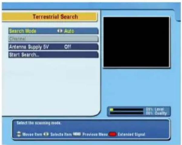 TOPFIELD TF 5400PVR - Sendersuchlauf bei terrestrischer Übertragung - 1