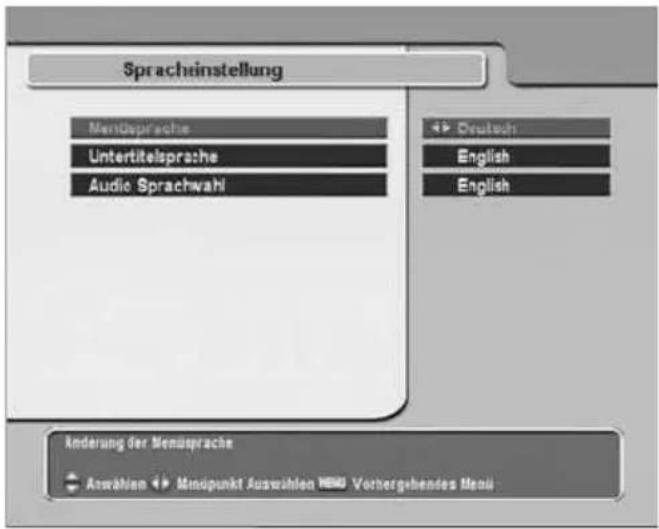 TOPFIELD TF 5100 CI - 4.2.3Spracheinstellung - 1