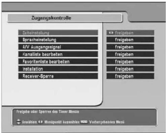TOPFIELD TF 5100 CI - Zugriffserlaubnis - 1