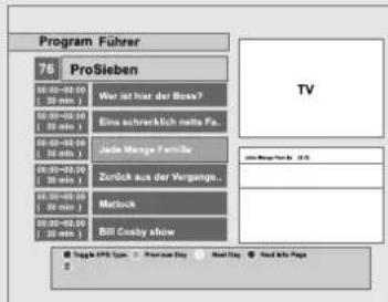 TOPFIELD TF 3000 FEi - EPG (Elektronischer Programmführer) - 1
