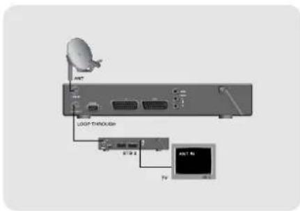 TOPFIELD TF 3000 FEi - Anschluß weiterer Satellitenreceiver (z. B. Analog) - 1