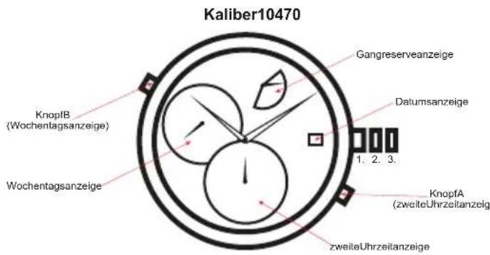 Carucci CA2152 - EinstellenvonWochentag, MonatundDatum: - 1