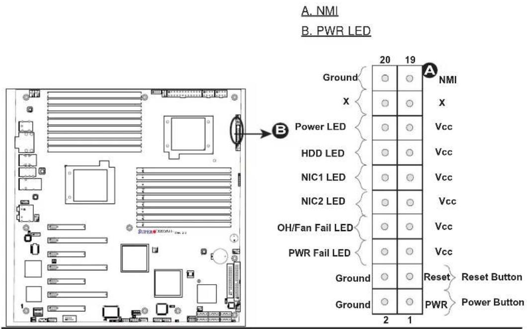 Supermicro X8DAH+ - Power LED - 1