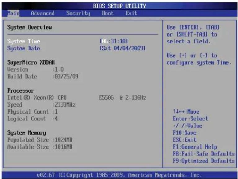 Supermicro X8DAH+ - 4-2 Main Setup - 1