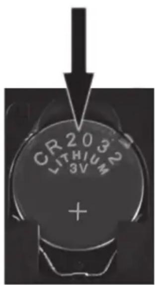 CR203 LITHIUM 3V +