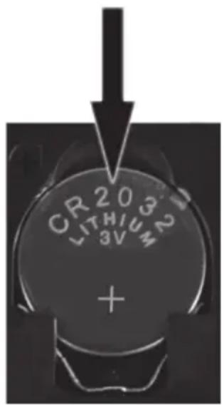 CR203 LITHIUM 3V +