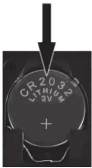 CR203 LITHIUM 3V +