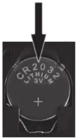 CR203 LITHIUM 3V +