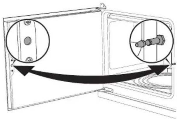 SMEG BM93IP - Opening and closing the doors of the main/side ovens - 1