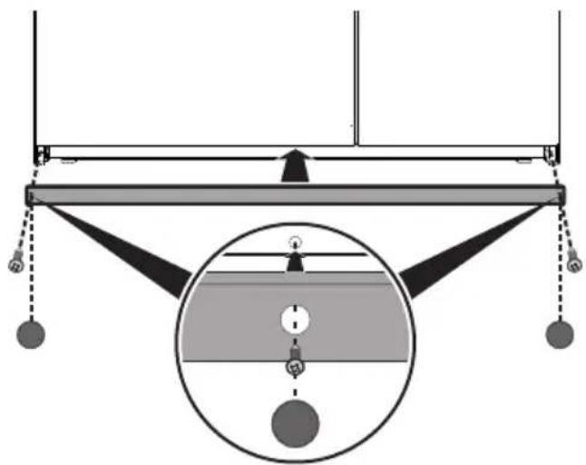 SMEG BM93IP - Mounting the toe skirt - 2