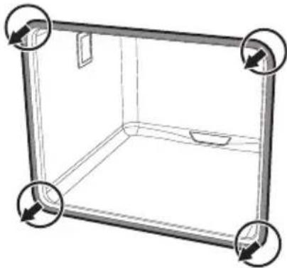 SMEG BM93IP - Installing and removing the oven seal (auxiliary oven only) - 1