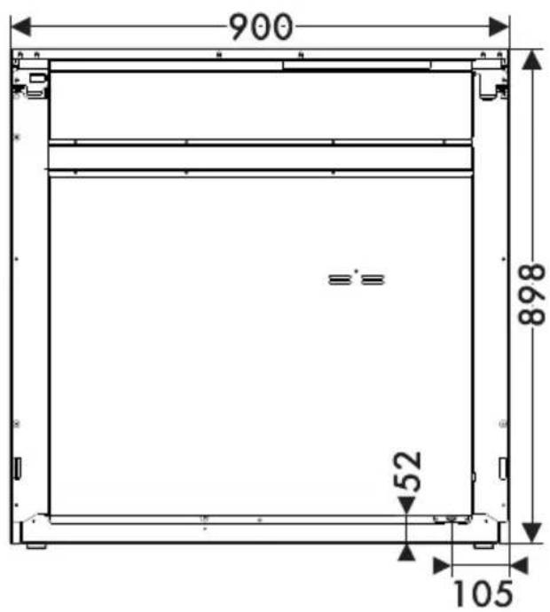 SMEG BM93IP - Appliance dimensions - 1