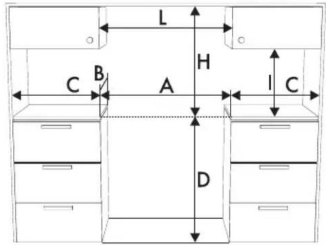 SMEG BM93IP - Appliance dimensions - 2