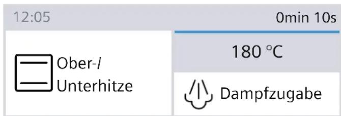 SIEMENS HS658GXS7C - Heizart und Temperatur einstellen - 1