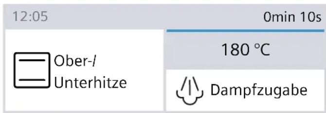 SIEMENS HS636GDS2C - Heizart und Temperatur einstellen - 1