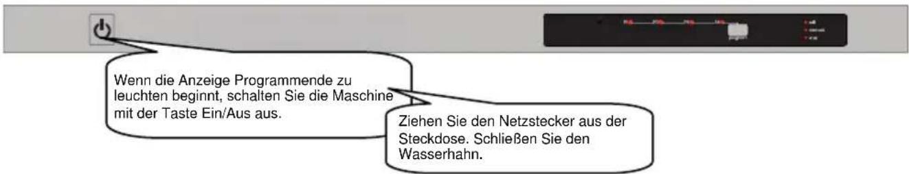 TECHWOOD GSVI 60 D13 - Ausschalten der Maschine - 1