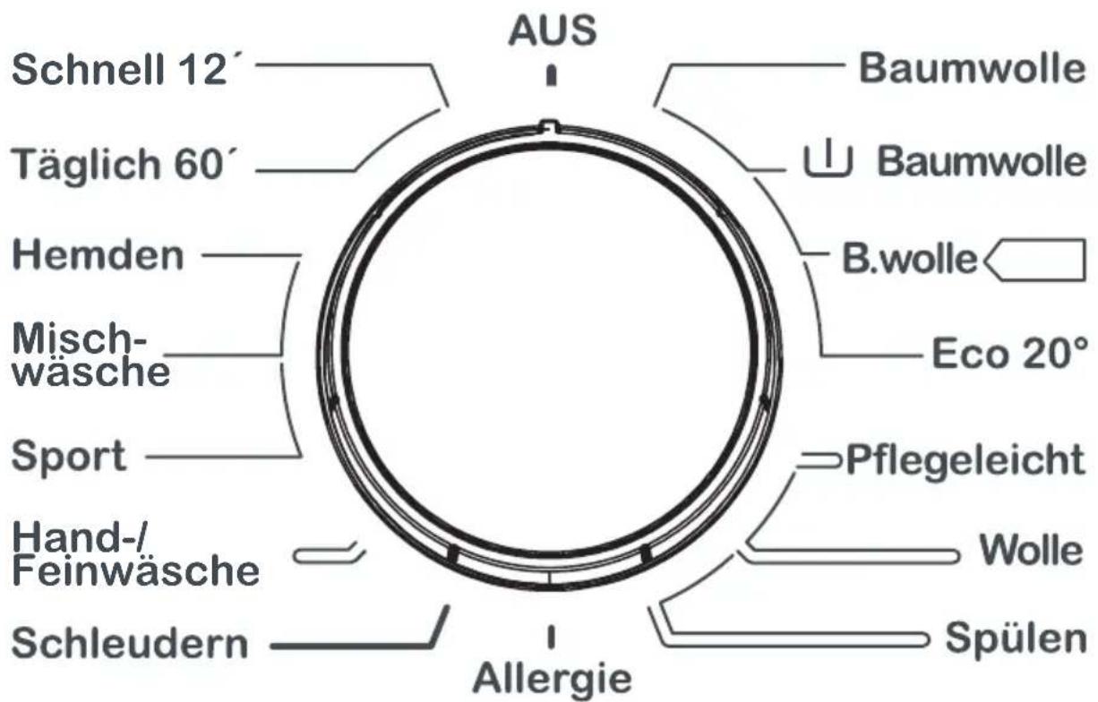 AUS Schnell 12' Täglich 60' Hemden Misch-wäsche Sport Hand-/Feinwäsche Schleudern Allergie Baumwolle Baumwolle B.wolle Eco 20° Pflegeleicht Wolle Spülen