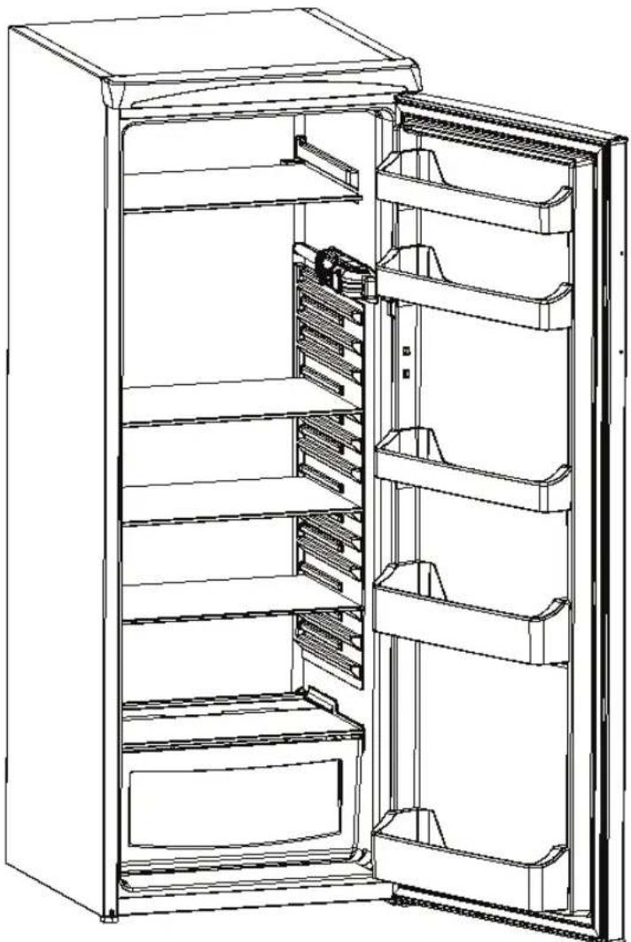 TELEFUNKEN KS 265 N A+ G - Freistehender Vollraumkühlschrank - 1