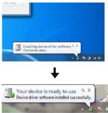 Installing device driver software Click here for status. Your device is ready to use Device driver software installed successfully.