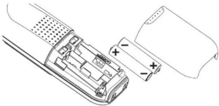 VTECH Sinus A102 - Einlegen der beiden Akkus (Polung beachten!) - 1