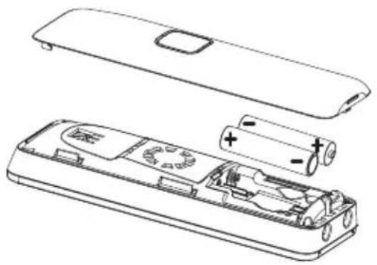 VTECH Sinus 302i Pack - Einlegen der beiden Akkus (Polung beachten!) - 1