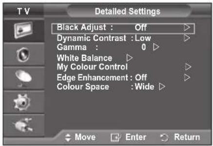 SAMSUNG PS-50Q96HD - You can set detailed picture settings. - 2