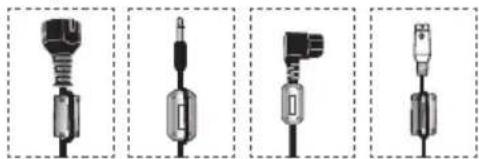 SAMSUNG PS-50Q96HD - Ferrite Core (Power Cord, Headphones Cable, S-Video Cable) - 1