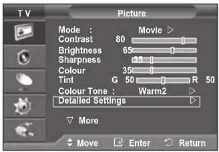 SAMSUNG PS-50Q96HD - You can set detailed picture settings. - 1