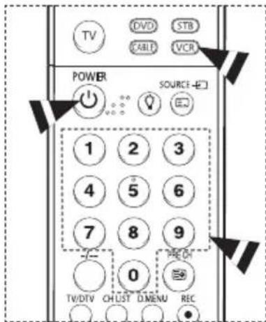 SAMSUNG PS-50Q96HD - Setting Up Your Remote Control - 1