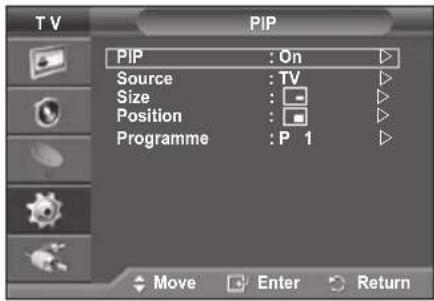 SAMSUNG PS-50Q96HD - Viewing the Picture in Picture (PIP) - 2