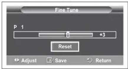 SAMSUNG PS-50Q96HD - Fine Tuning Channel Reception - 2