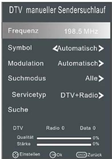 Terris UHD 4982 - MANUELLER SENDERSUCHLAUF - 1