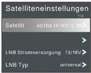 Terris UHD 4982 - SATELLIT ODER TRANSPONDER BEARBEITEN - 1