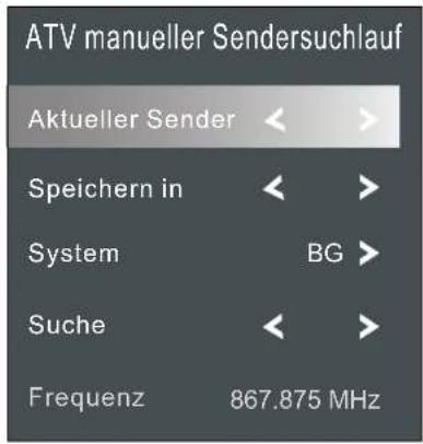 Terris UHD 4982 - MANUELLE SENDERSUCHE FÜR ANALOGEN EMPFANG - 1